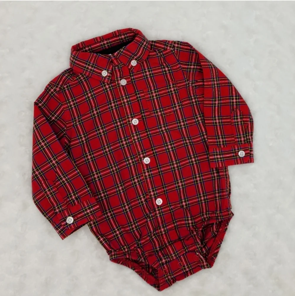 Carter's baby boy holiday corduroy overalls bundle size 9 months